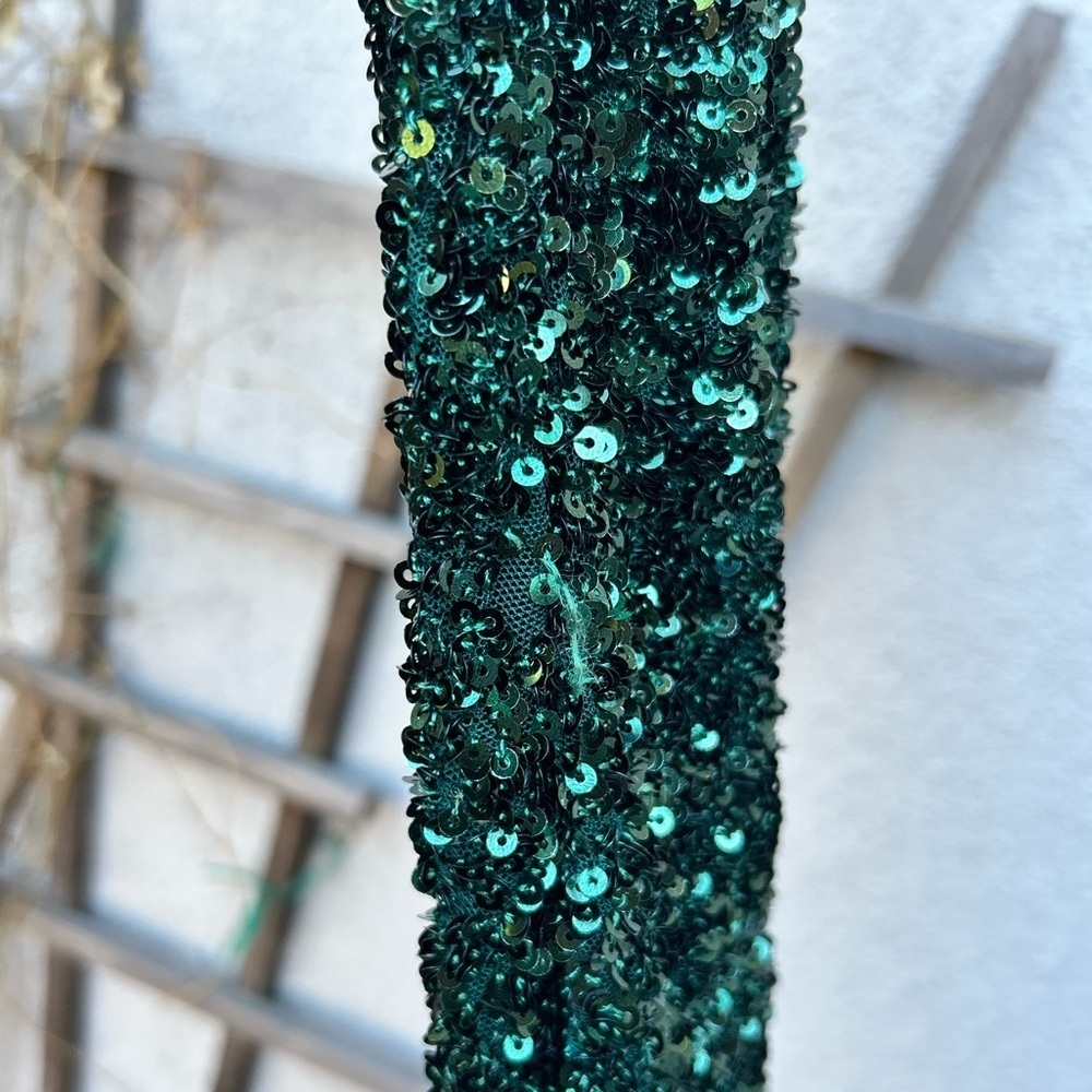 Alice + Olivia COLEY SEQUIN MINI DRESS in Forest Green New with Tags! - Picture 10 of 10